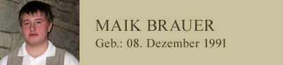 Maik Brauer - Steinmetzbetrieb Haase